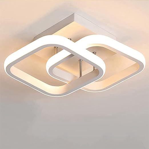 ELEPHANTBOAT® 22W Modern Ceiling Light LED Acrylic Minimalism Square LED Ceiling Lamps for Hallway Office Bedroom Kitchen Living Room Ceiling Lights